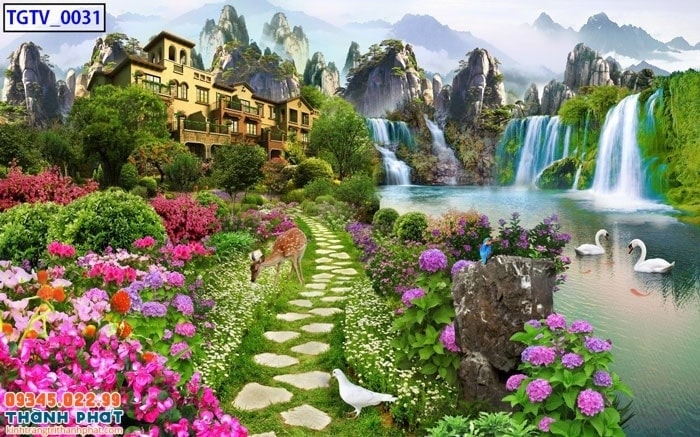 Tranh Kính Sông Núi