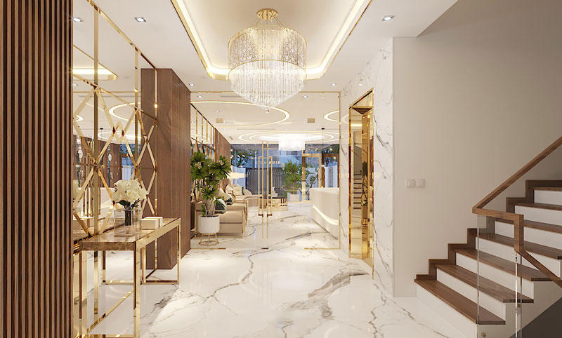 Gương Trang Trí Sảnh Khách Sạn